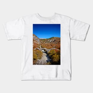 Kalogeriko bridge, Zagori Kids T-Shirt